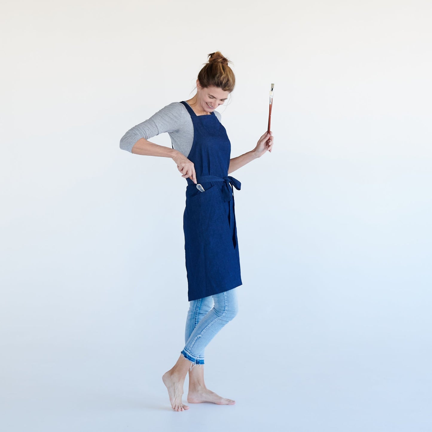 Cream-Collection-Creative-Dynamic-Apron-Artist-Denim-Blue-Side