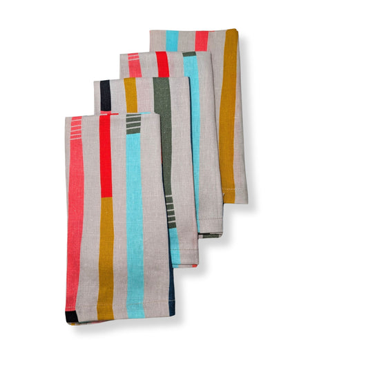 Table Napkin Wandering Stripes Set of Four