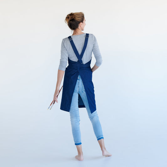 Cream-Collection-Creative-Dynamic-Apron-Artist-Denim-Blue-Back
