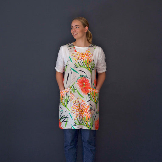 Apron-Joy-Grevillea-Print