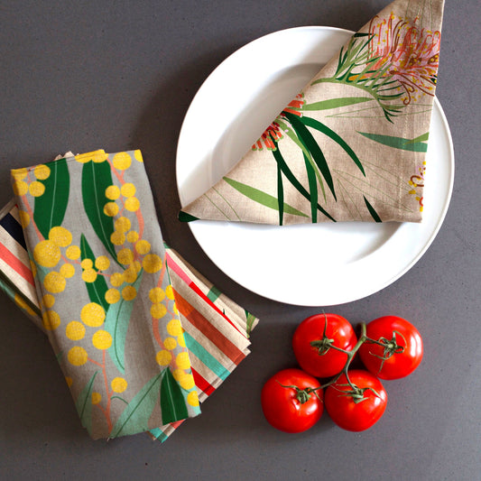 Australian Designs Table Napkin Set of Six